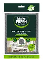 Master FRESH эко салфетки целлюлозные антимикробная добавка 15*18см 4+1шт