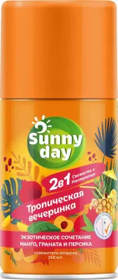 Sunny Day автоматический освежитель воздуха тропическая вечеринка 250 см3 сменный баллон 