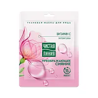 Чистая Линия маска тканевая для лица преображающая 23 г 1 шт