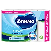 Zemma кухонные полотенца двухслойные белые 4 шт