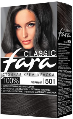 Фара краска для волос 501 Черный 