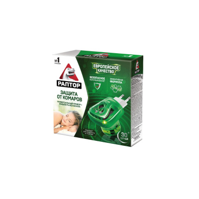 РАПТОР Комплект (прибор+жидкость от комаров 30 ночей) 