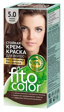 Фитокосметик краска для волос тон 5.0 Темно-русый