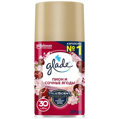 Glade запасной баллон пион и сочные ягоды 269 мл