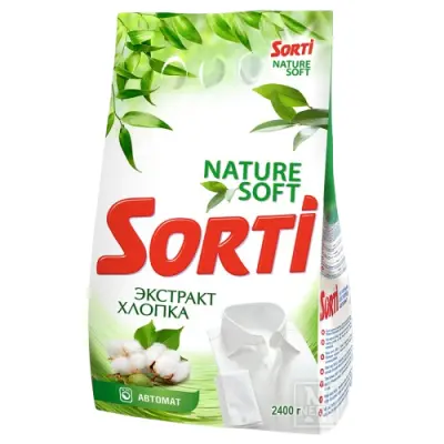 Sorti стиральный порошок экстракт хлопка автомат 2400 г 