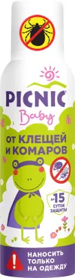 Picnic Baby аэрозоль от клещей и комаров 125 мл 