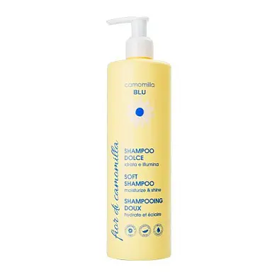 Camomilla Blu мягкий шампунь для волос увлажнение и блеск soft shampoo & 500 мл