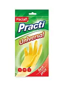 Paclan перчатки резиновые Размер L желтые 1 пара