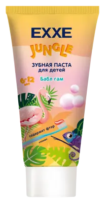 Exxe baby зубная паста с кальцием бабл гам 75 мл с 6 лет 