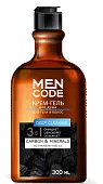 Men Code крем гель для душа с экстрактами угля и минералов флакон флиптоп 300 мл