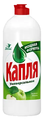 КАПЛЯ средство для мытья посуды сода эффект яблоко 850 г