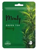 Monty тонизирующая маска зеленый чай 25 мл