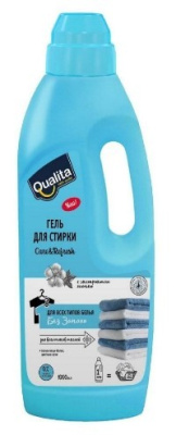 Qualita гель для стирки универсальный без запаха флакон 1000мл 