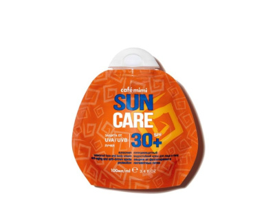 Cafe Mimi солнцезащитный водостойкий крем для лица и тела spf 30+ 100 мл 