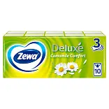 Zewa носовые платочки 3 х слойные ромашка 10 шт 1 шт =1 пачка 1 уп по 10 платочков