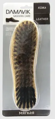 DАМАІК щетка обувная из искуственного ворса мягкая в блистере 