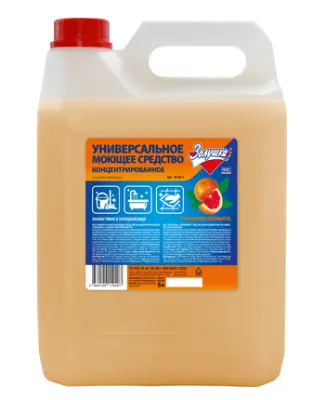 Золушка Универсальное моющее средство концентрированное Грейпфрут, 5л 