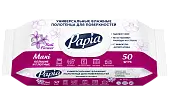 Papia универсальные влажные полотенца для поверхностей bali flower 50 шт