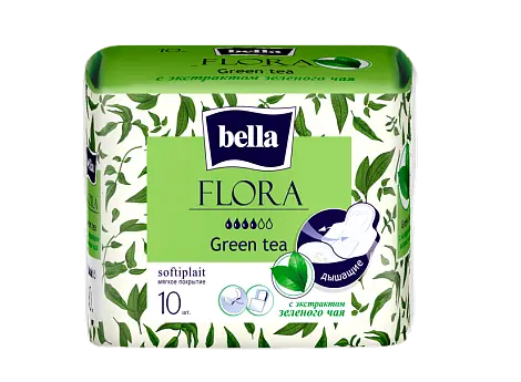BELLA Прокладки Green, 10 шт.уп. (с экстрактом зеленого чая)
