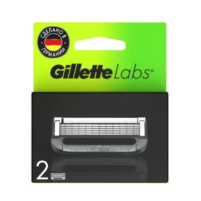 Gillette кассеты labs 2 шт 