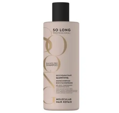 So Long бессульфатный шампунь для волос молекулярное восстановление 400 мл 