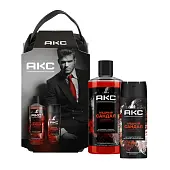 ПН Акс мужских парфюмированных очищающих средств для волос и тела в косметичке медный сандал 550 мл