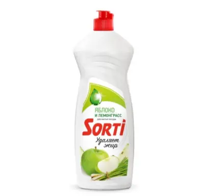 Sorti бальзам для мытья посуды яблоко и лемонграсс 900 мл 