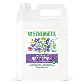 Synergetic биоразлагаемый гель бальзам для мытья посуды и детских игрушек базилик и свежая мята 5 л