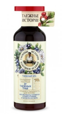 Таежные истории бальзам-настой 37 таежных трав Объем и пышность волос 500мл 