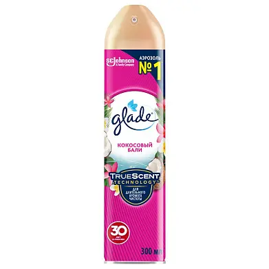 Glade освежитель воздуха аэрозоль кокосовый бали 300 мл