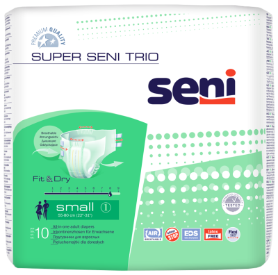 Подгузники BELLA SUPER SENI TRIO  Small  по 10 шт 