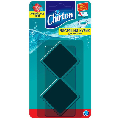 Chirton чистящий кубик для унитаза Альпийское утро 2х50г 