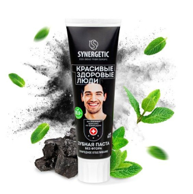 Synergetic зубная паста природное отбеливание 100 гр 