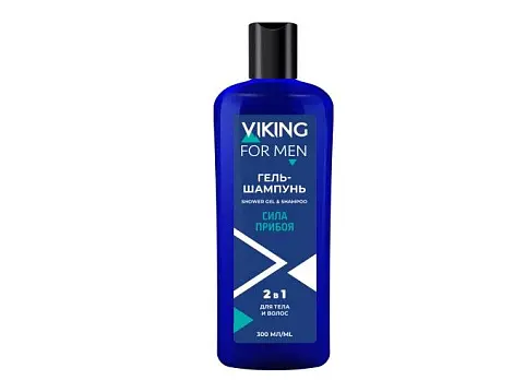 Viking гель шампунь для тела и волос сила прибоя 300 мл