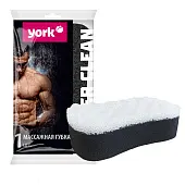 York губка для тела массажная black & white