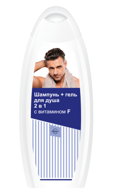 Свобода шампунь гель для душа 2 в1 с витамином F 430 мл 