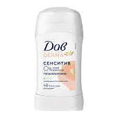 Дав сенситив дезодорант карандаш женский твердый стик от запаха пота 40 мл