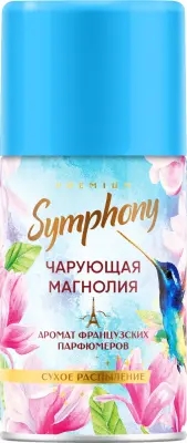 SYMPHONY Авт. освежитель воздуха Чарующая магнолия 250 см3 (сменный баллон) 