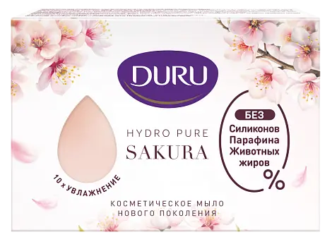 Duru hydro pure туалетное мыло сакура 106 г