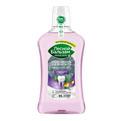 Лесной бальзам ополаскиватель для десен с маслом чайного дерева и эвкалипта 800 мл 