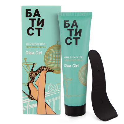 Батист крем депилятор glam girl дополнительное увлажнение 100мл 