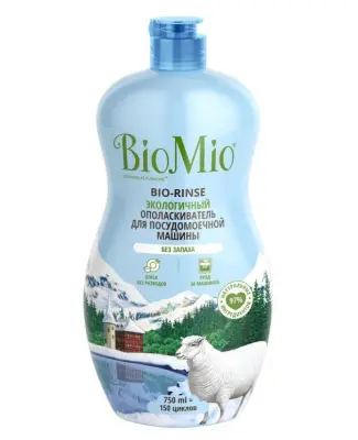 BioMio экологичный ополаскиватель для посудомоечной машины 750мл 