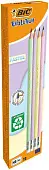 Bic карандаш чг бик эволюшн пастель с ластиком кор 12 шт