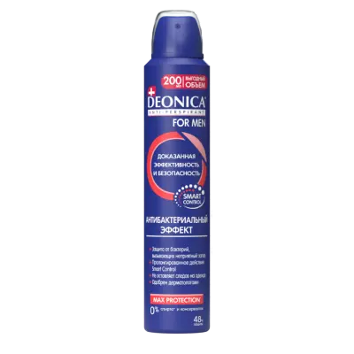 Deonica спрей мужской антибактериальный эффект 200 мл 