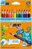 BIC цветные карандаши эволюшн траэнгл 12 цветов