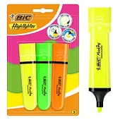 BIC тексовыделитель флэт неон 3 шт
