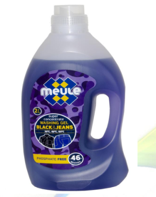 Meule концентрированный  гель для стирки темных тканей и джинсовой одежды 2л 46 стирок 