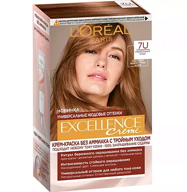 L` Excellence краска для волос 7 универсальный русый