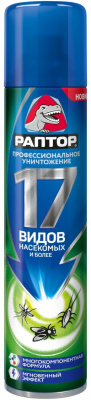 РАПТОР Аэрозоль универсальный от насекомых, 275 мл 