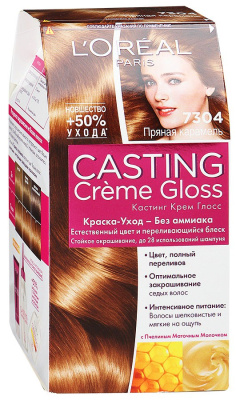 Краска для волос L'OREAL Casting Creme Gloss 7.304 Пряная карамель 